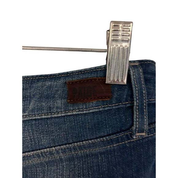 Paige Jimmy Jimmy Short Size 26 Stretch Medium Wash Cuffed - Picture 8 of 12